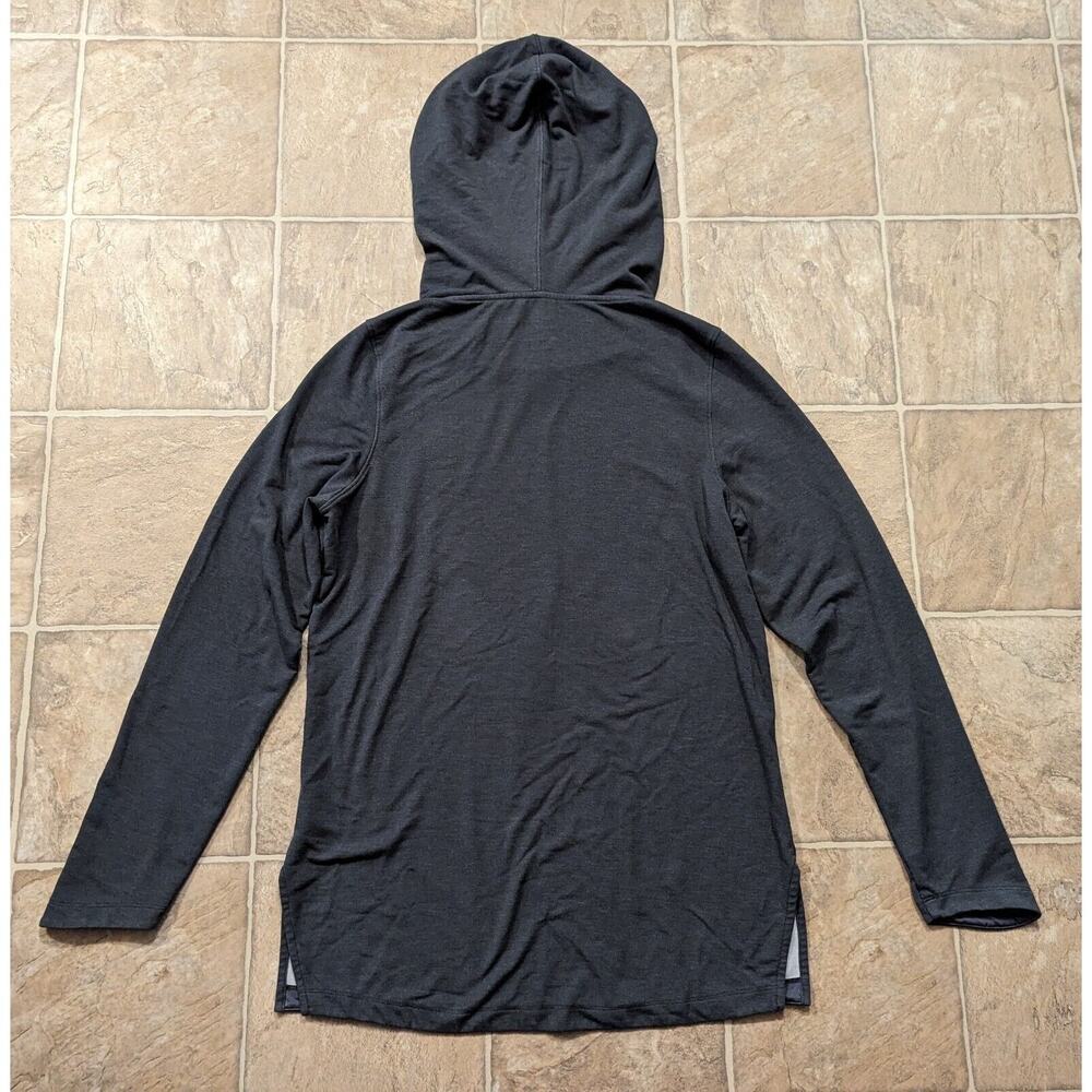 Nike Dri Fit Women's SZ Medium Grey Long Sleeve Cowl Neck Pullover Hoodie E5 - Picture 3 of 3